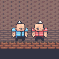 mini clip Red Blue Pirates
