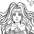 Kawaii Mermaids Coloring Book Game